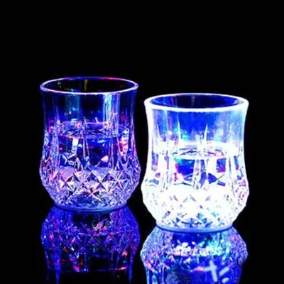 Colorful LED Glowing Water Drinking Glass Cup